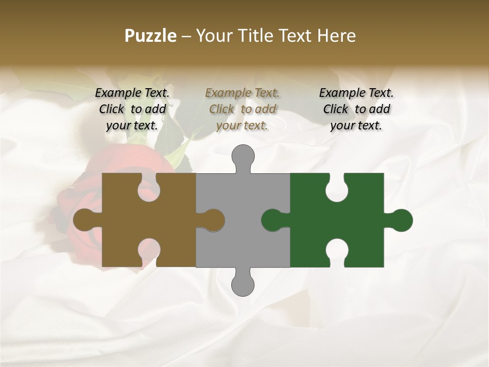 Fabric Sensuality Gift PowerPoint Template