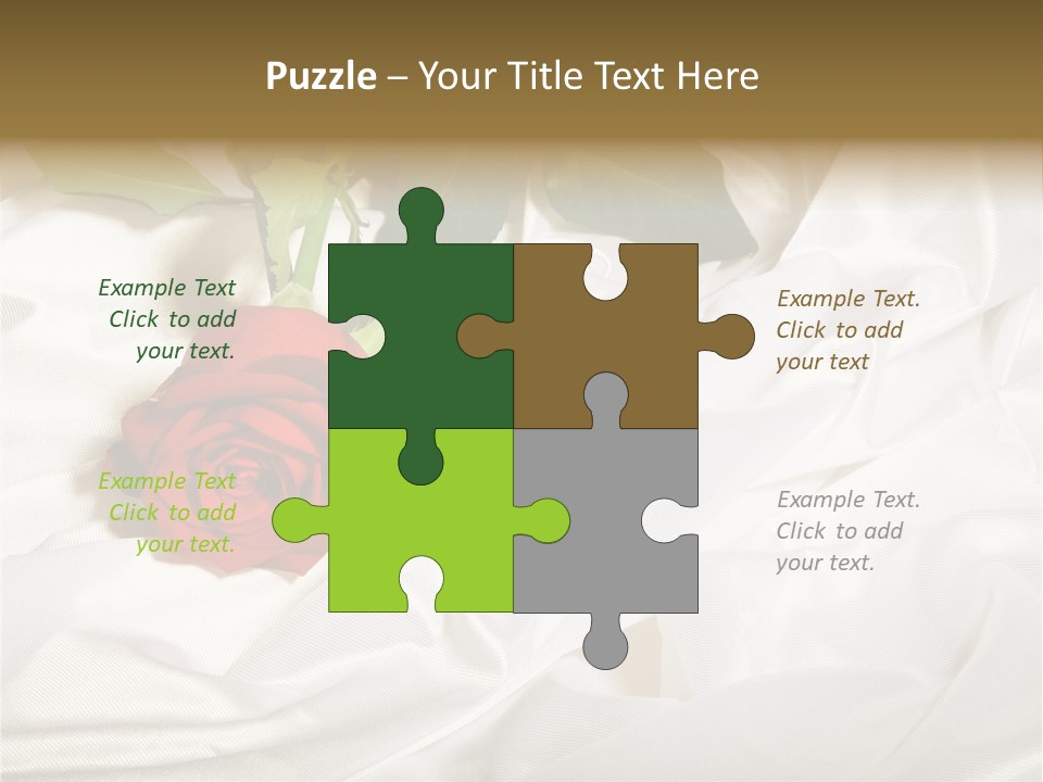 Fabric Sensuality Gift PowerPoint Template