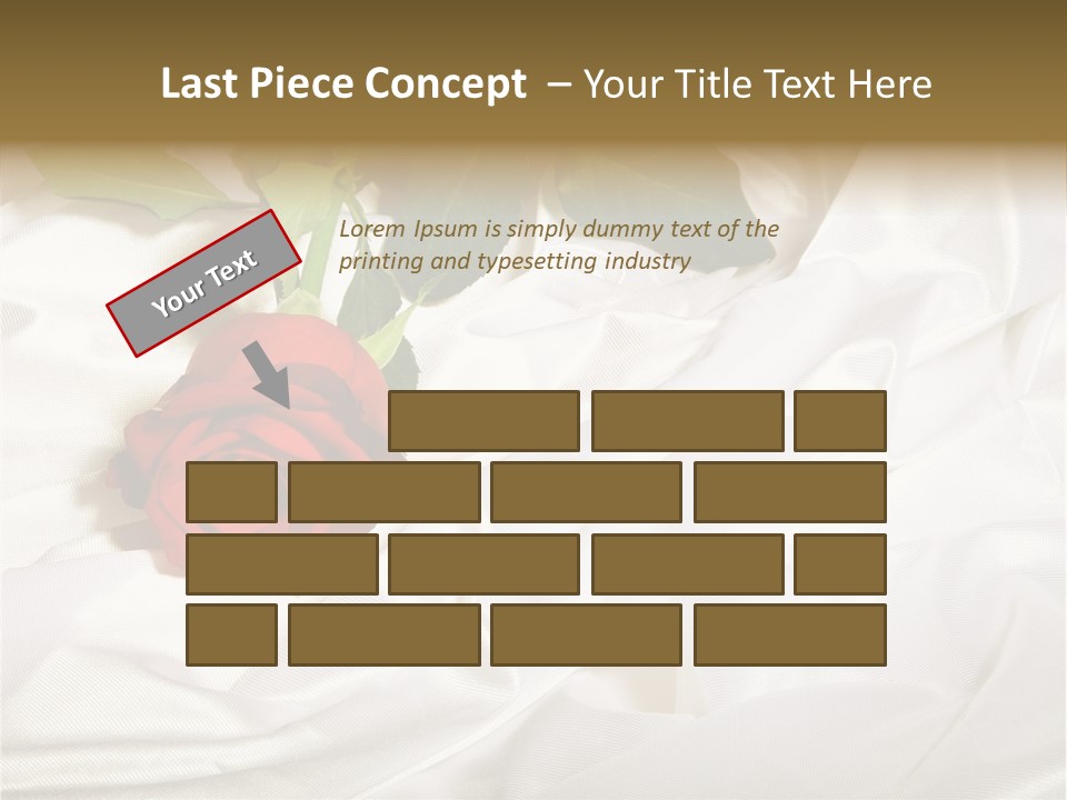 Fabric Sensuality Gift PowerPoint Template