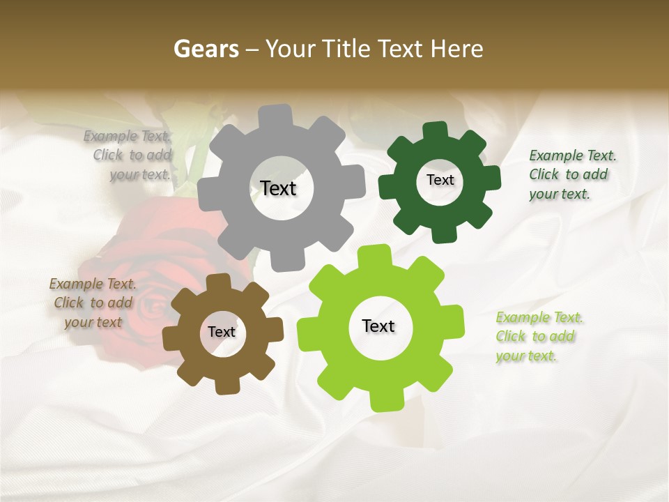 Fabric Sensuality Gift PowerPoint Template