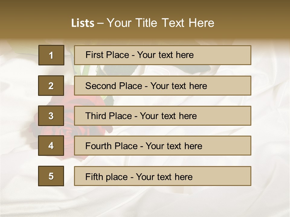 Fabric Sensuality Gift PowerPoint Template