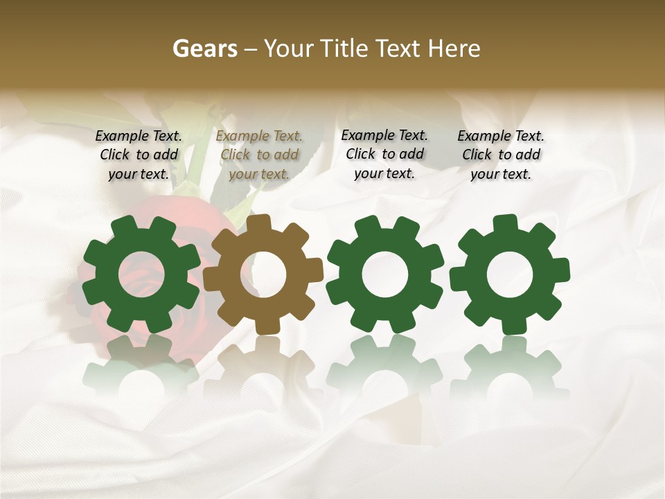 Fabric Sensuality Gift PowerPoint Template