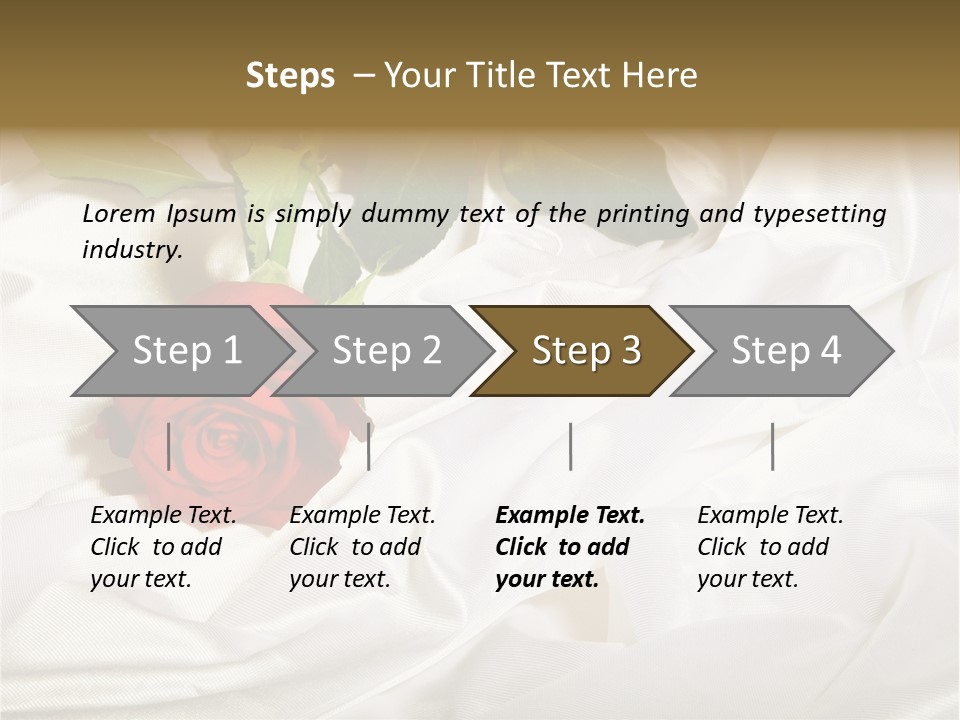 Fabric Sensuality Gift PowerPoint Template