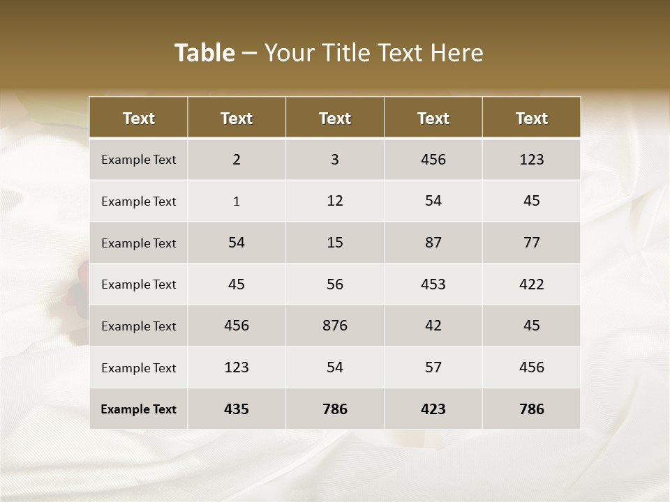 Fabric Sensuality Gift PowerPoint Template