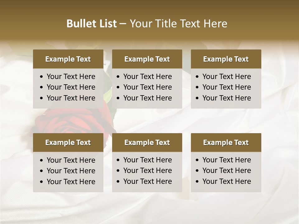 Fabric Sensuality Gift PowerPoint Template