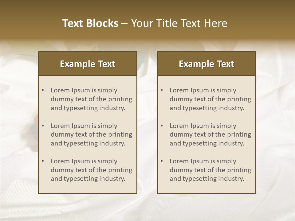 Fabric Sensuality Gift PowerPoint Template