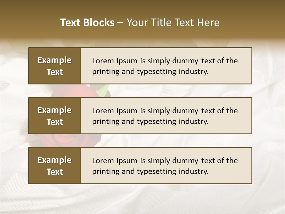 Fabric Sensuality Gift PowerPoint Template