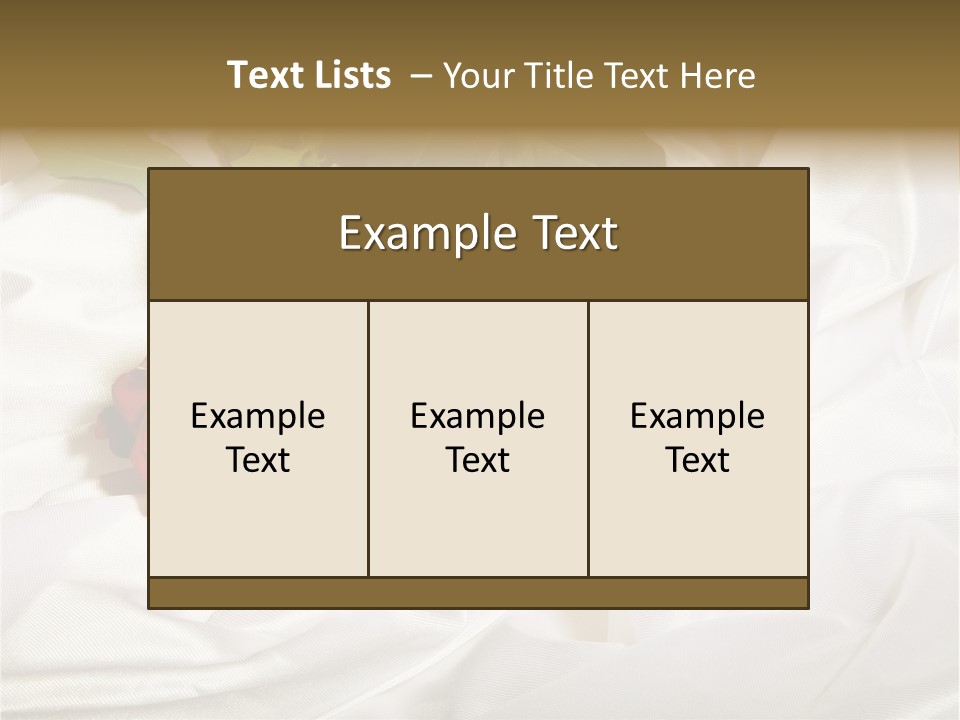 Fabric Sensuality Gift PowerPoint Template