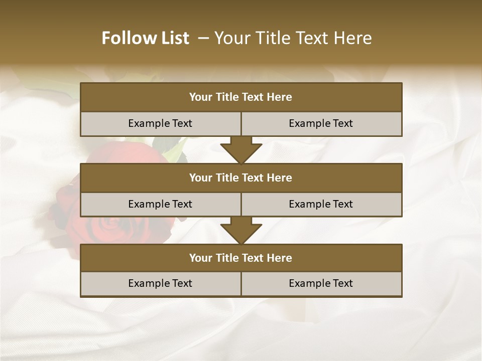 Fabric Sensuality Gift PowerPoint Template