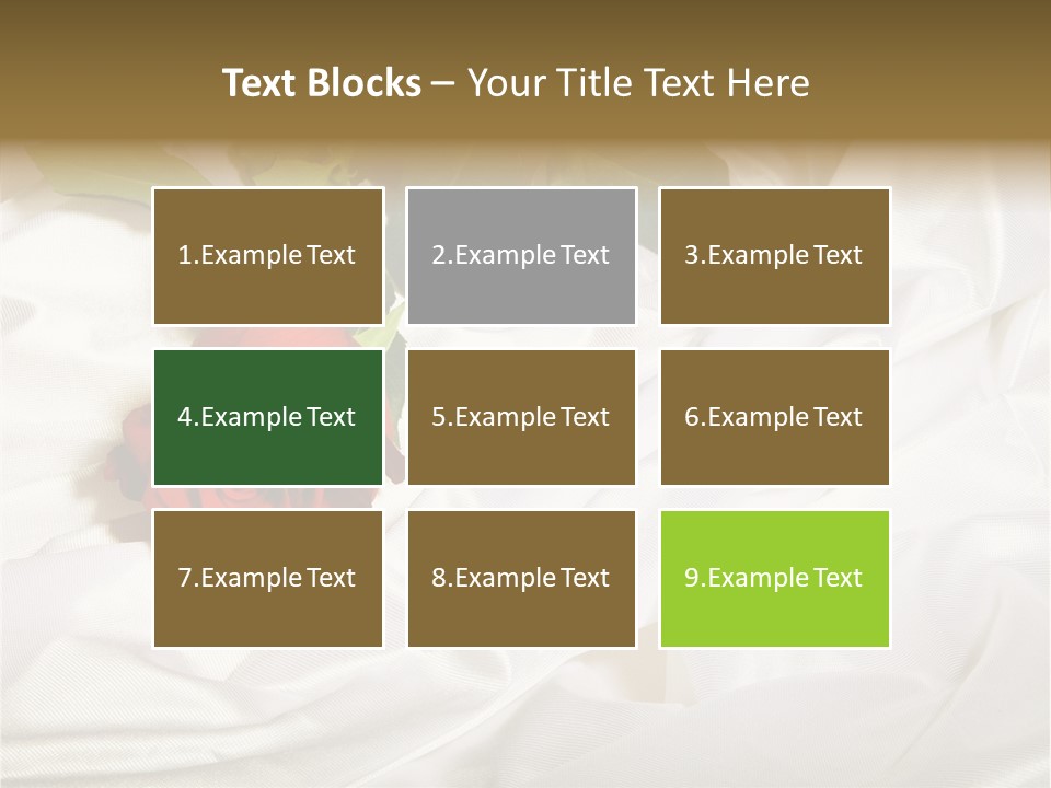 Fabric Sensuality Gift PowerPoint Template