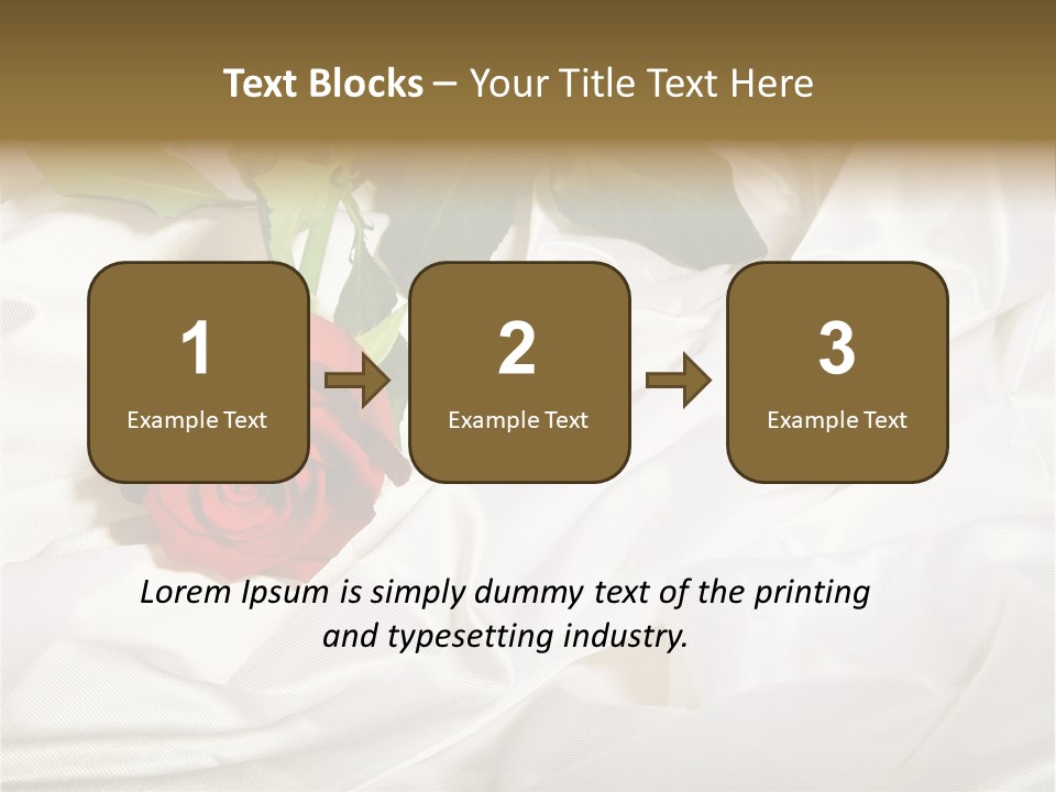 Fabric Sensuality Gift PowerPoint Template