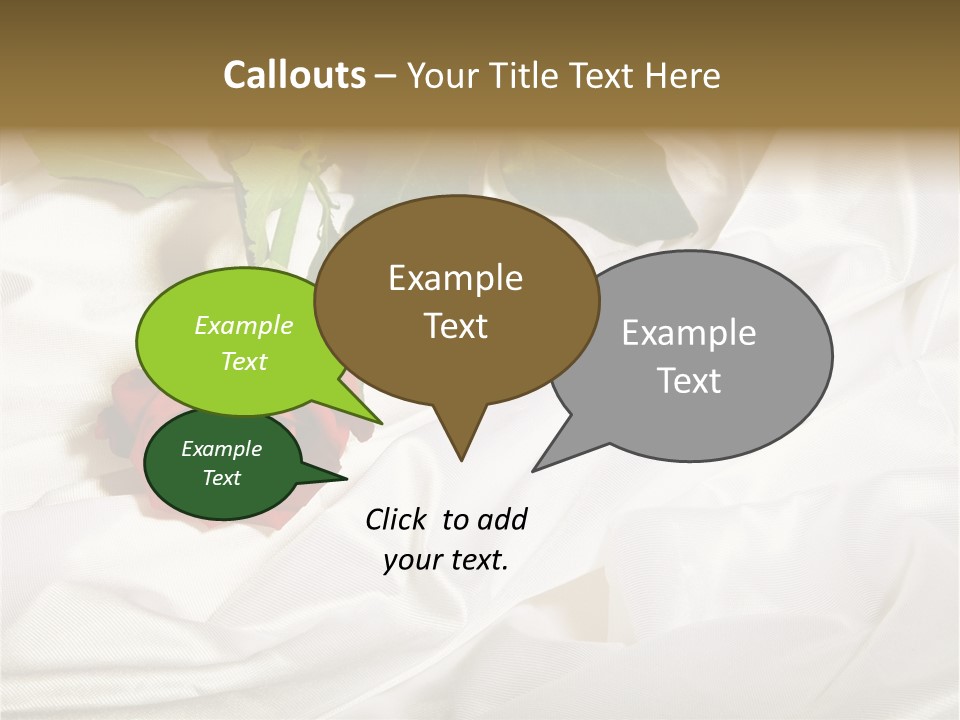 Fabric Sensuality Gift PowerPoint Template