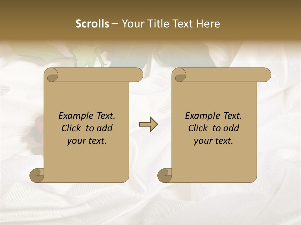 Fabric Sensuality Gift PowerPoint Template