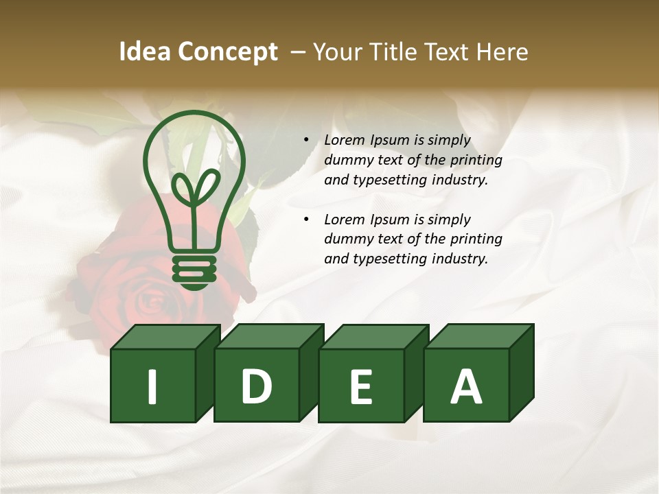 Fabric Sensuality Gift PowerPoint Template