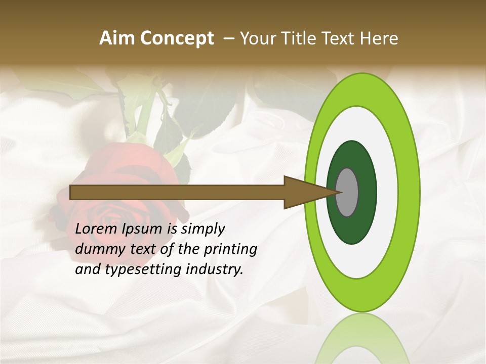 Fabric Sensuality Gift PowerPoint Template