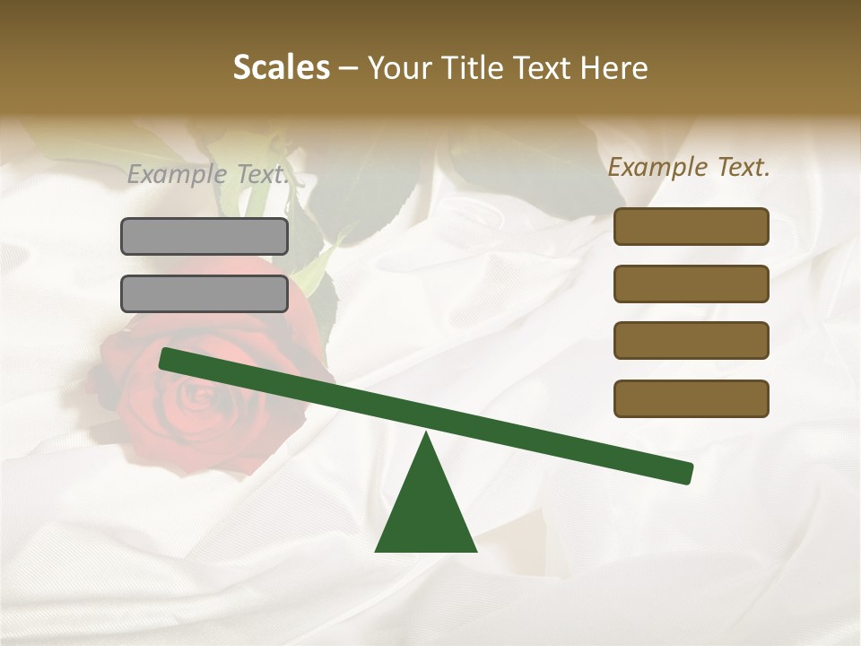 Fabric Sensuality Gift PowerPoint Template