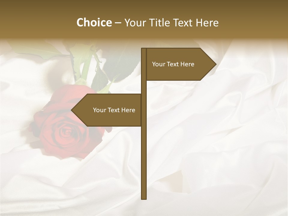 Fabric Sensuality Gift PowerPoint Template