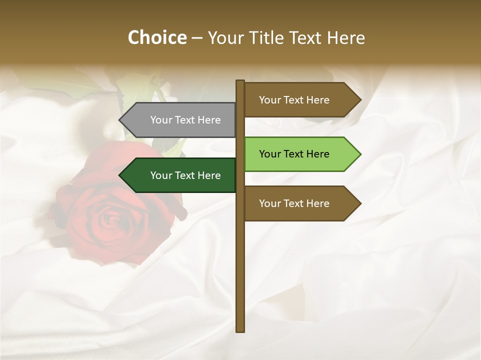 Fabric Sensuality Gift PowerPoint Template