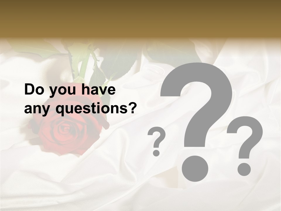 Fabric Sensuality Gift PowerPoint Template