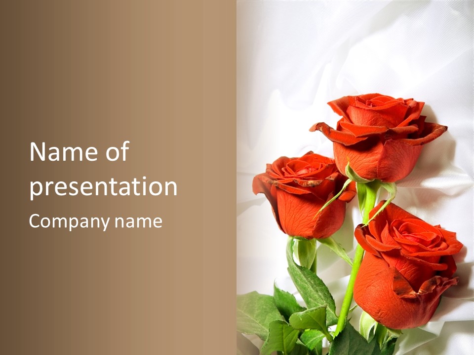 Romance Decoration Sensuality PowerPoint Template