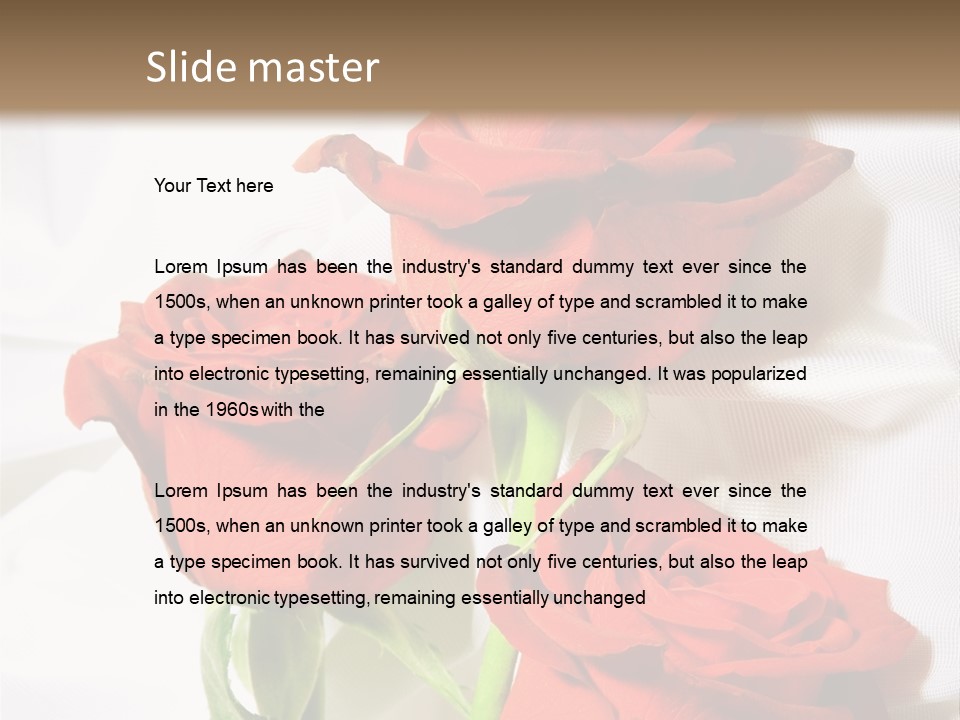 Romance Decoration Sensuality PowerPoint Template