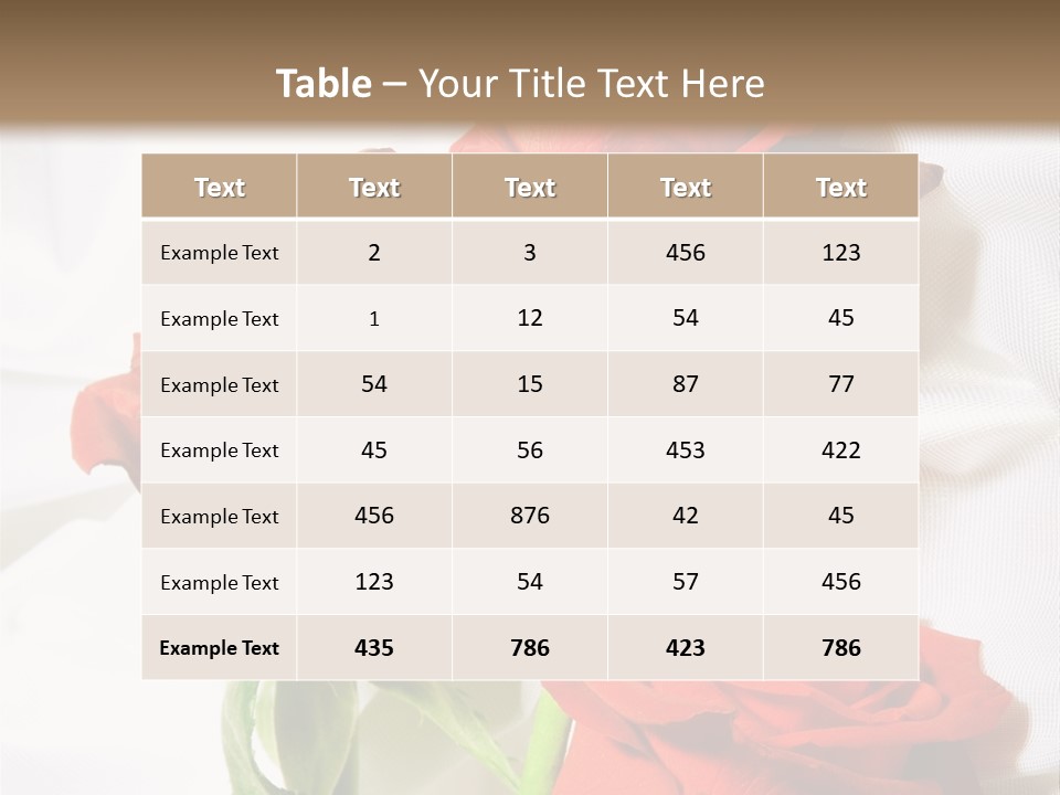 Romance Decoration Sensuality PowerPoint Template