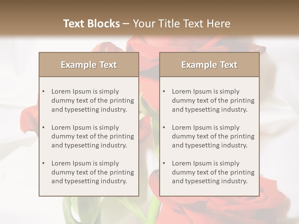 Romance Decoration Sensuality PowerPoint Template
