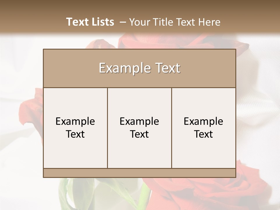 Romance Decoration Sensuality PowerPoint Template