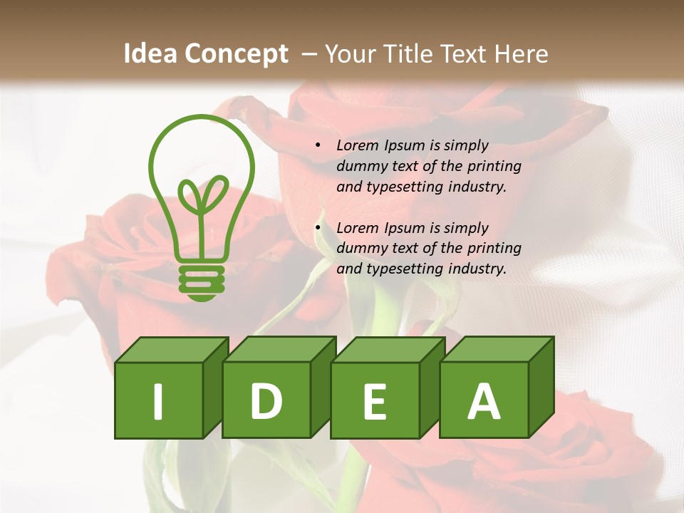 Romance Decoration Sensuality PowerPoint Template