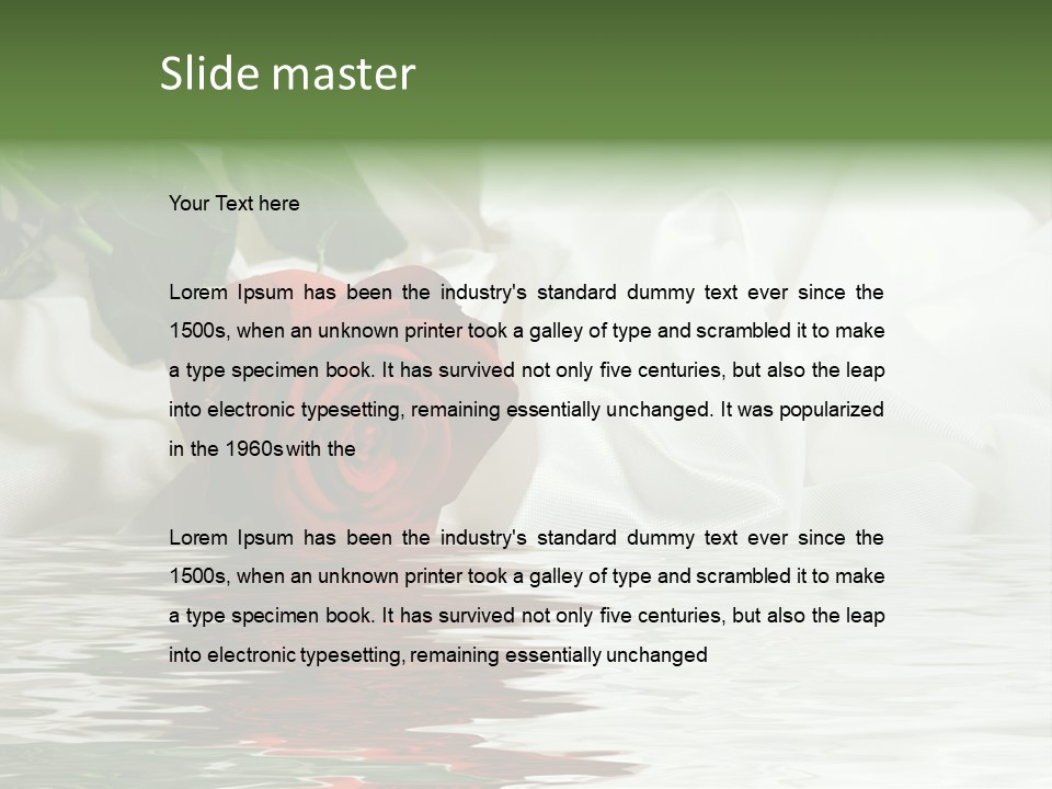 Sensuality Gift Glamour PowerPoint Template