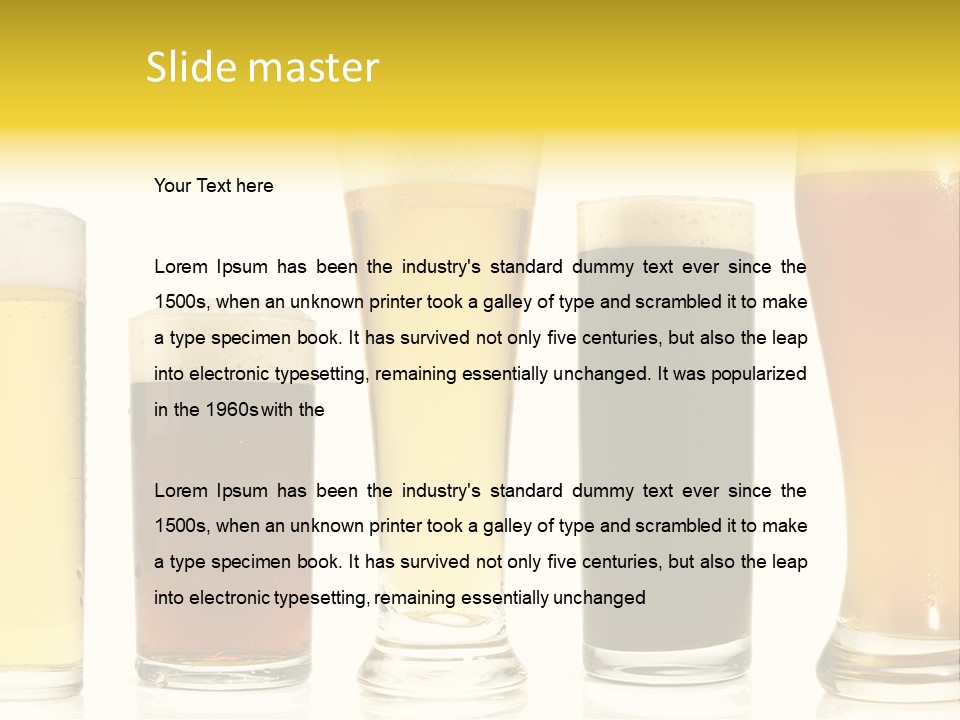 Schaum Bockbier Schwarzbier PowerPoint Template