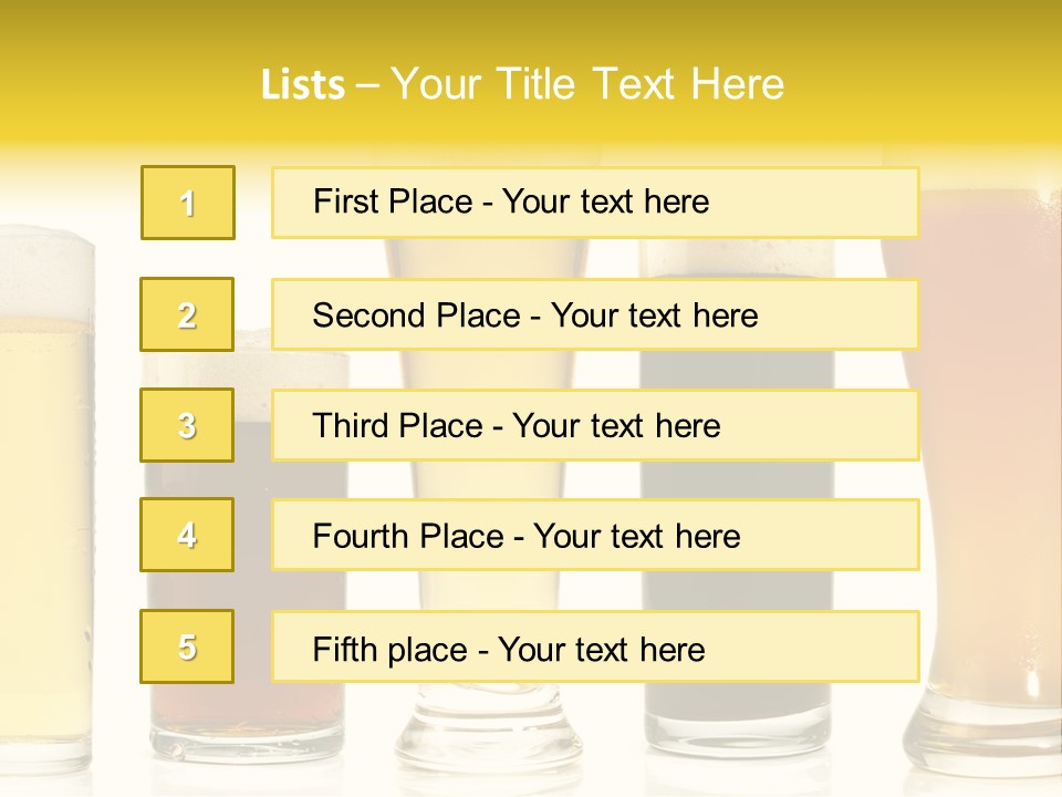 Schaum Bockbier Schwarzbier PowerPoint Template