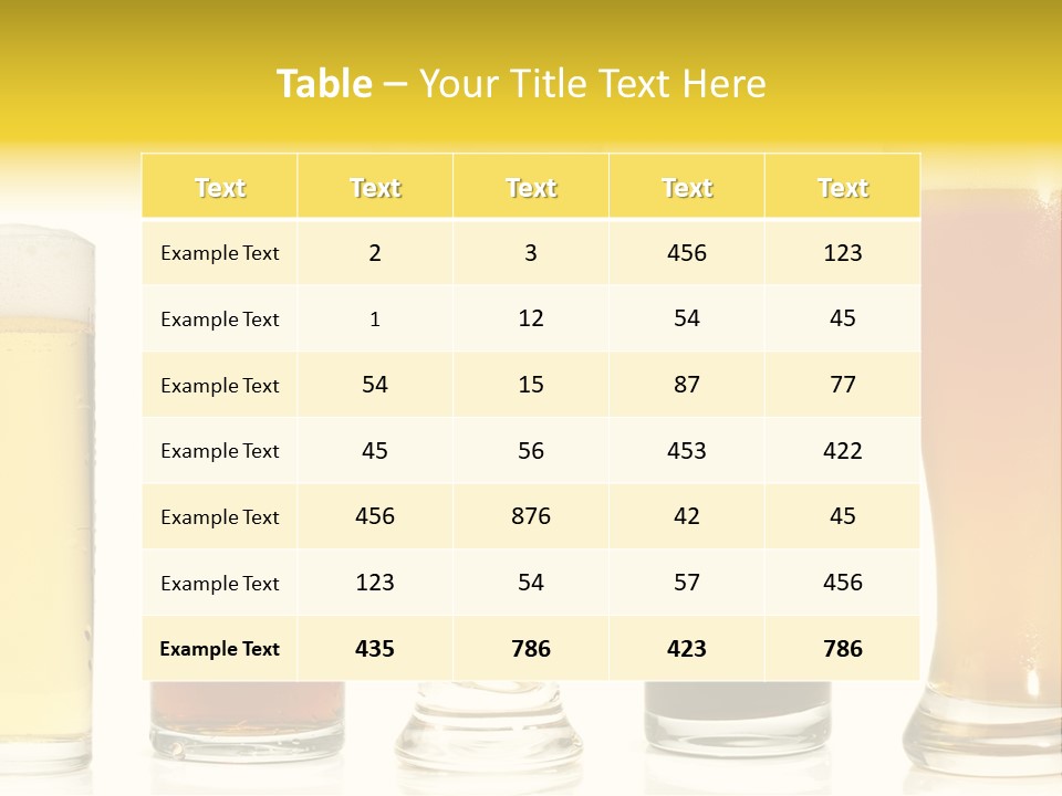 Schaum Bockbier Schwarzbier PowerPoint Template