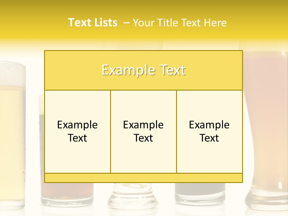 Schaum Bockbier Schwarzbier PowerPoint Template
