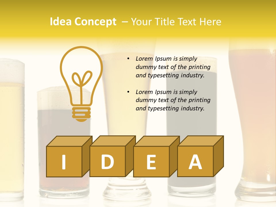 Schaum Bockbier Schwarzbier PowerPoint Template