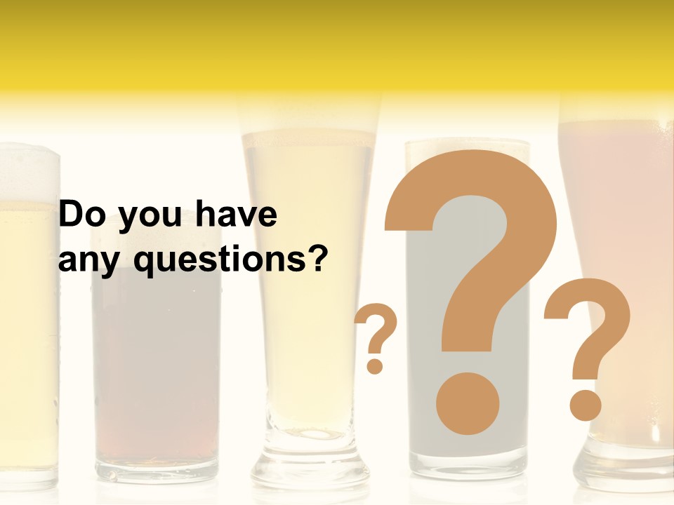 Schaum Bockbier Schwarzbier PowerPoint Template