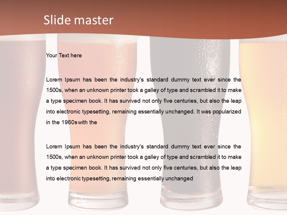 Life Gold Macro PowerPoint Template