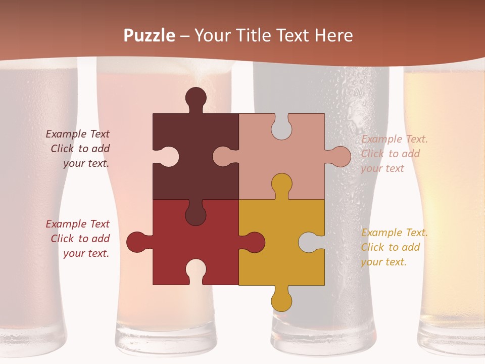 Life Gold Macro PowerPoint Template