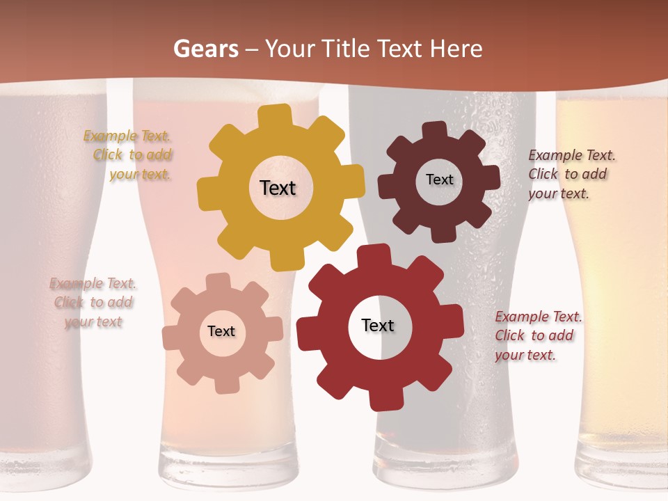 Life Gold Macro PowerPoint Template