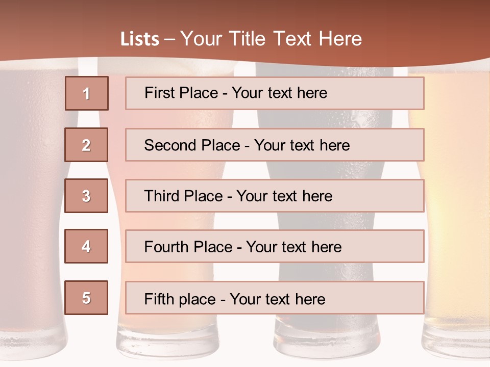 Life Gold Macro PowerPoint Template