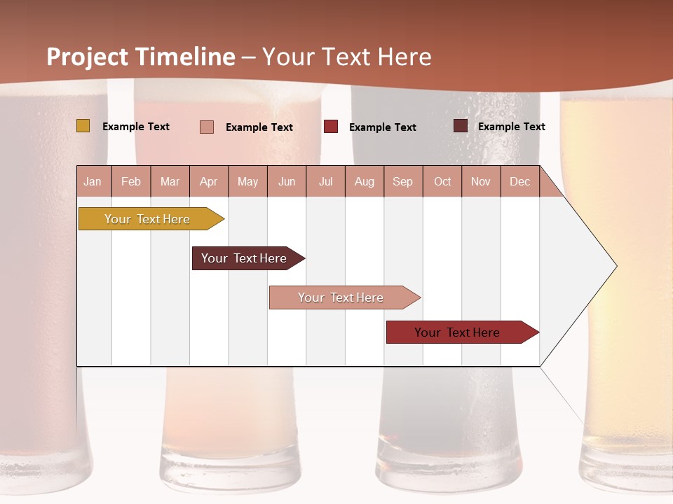 Life Gold Macro PowerPoint Template