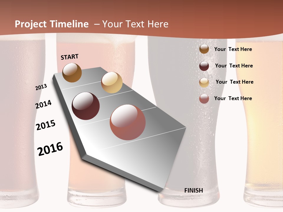 Life Gold Macro PowerPoint Template