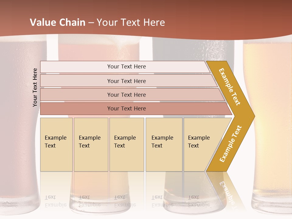 Life Gold Macro PowerPoint Template