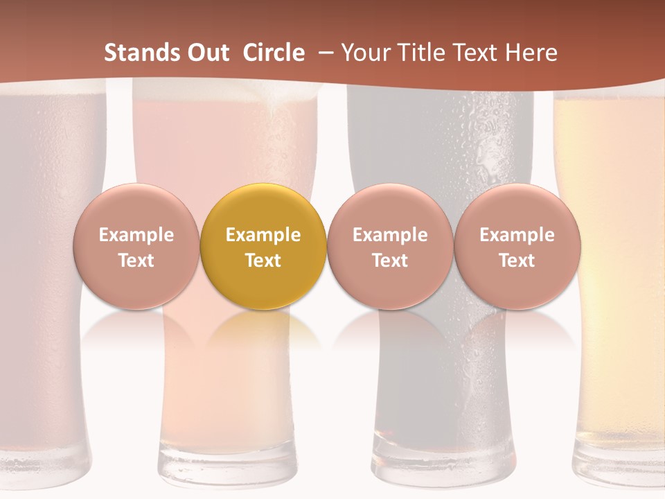 Life Gold Macro PowerPoint Template