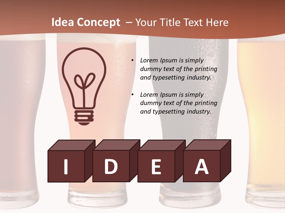 Life Gold Macro PowerPoint Template