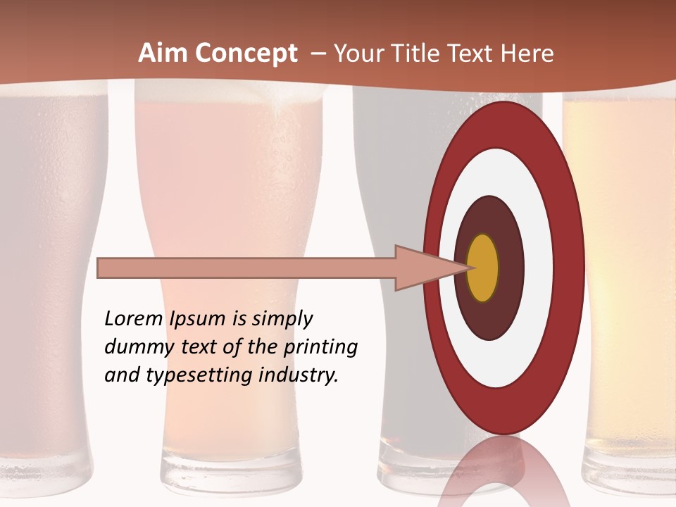 Life Gold Macro PowerPoint Template