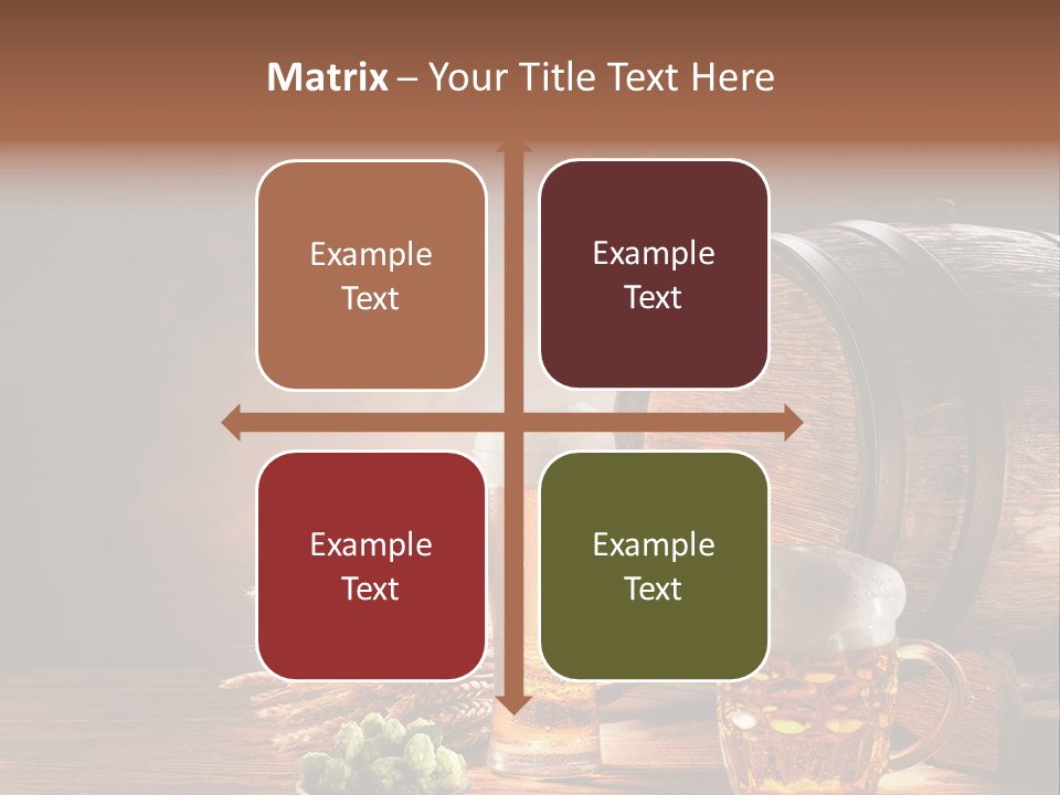 Cellar Brown Froth PowerPoint Template