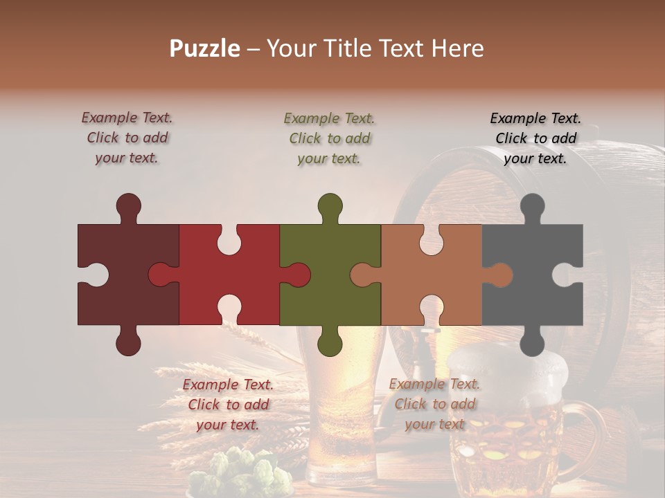 Cellar Brown Froth PowerPoint Template