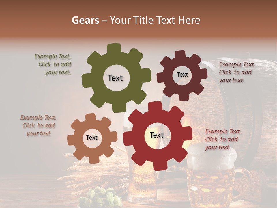 Cellar Brown Froth PowerPoint Template