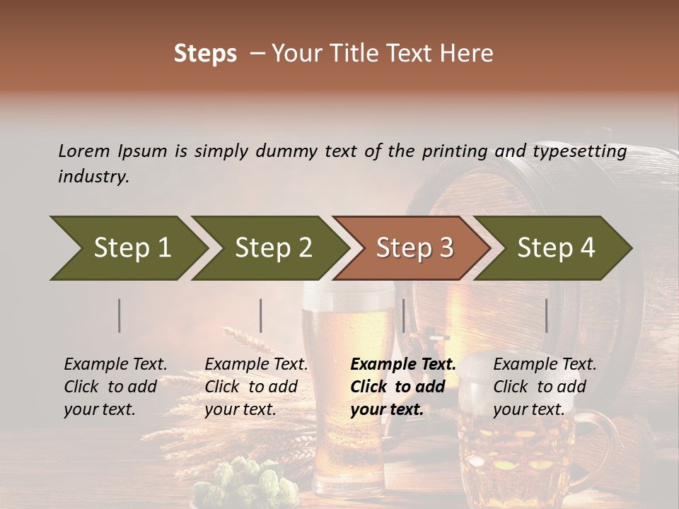 Cellar Brown Froth PowerPoint Template